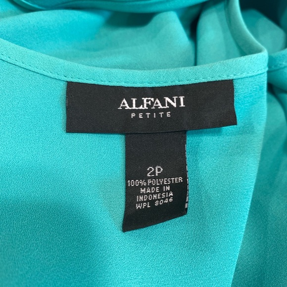 Tiffany blue high low blouse small/2 - Picture 6 of 11